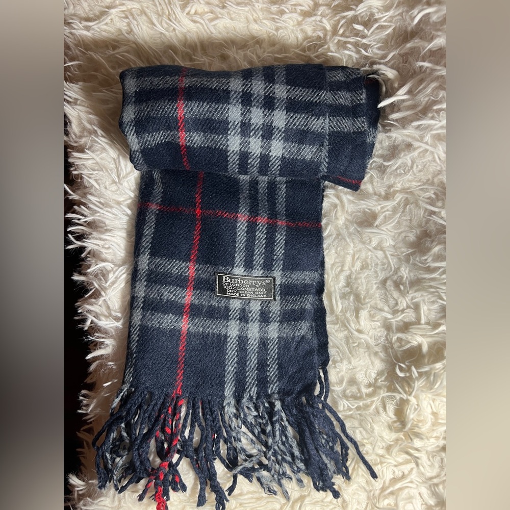 Burberry Plaid Wool Scarf